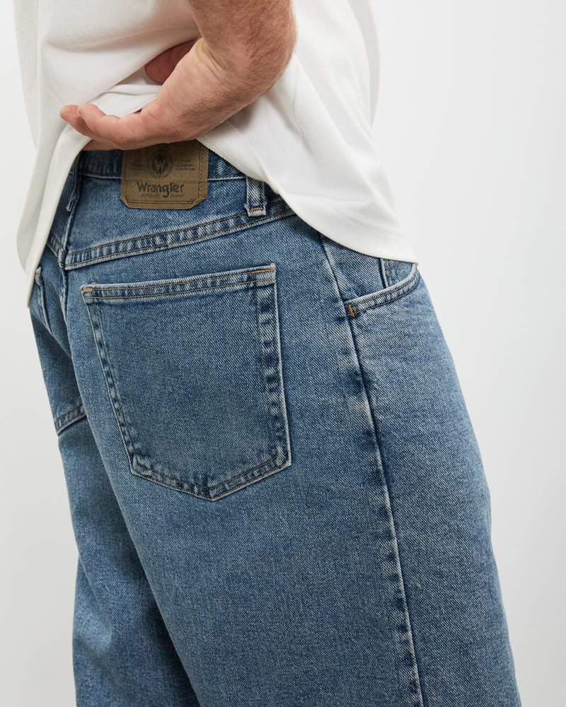 Vintage Wrangler Denim Shorts <br>33" , The Real Deal , newtown, sydney, australia, thrift store, opshop, preloved, secondhand, sustainable, retro, antique, 70s, 80s, 90s, 2000s, 00s, fashion, clothing, streetwear, trendy, garment, style, boutique, store, shop, archive, sale, cheap, best, top