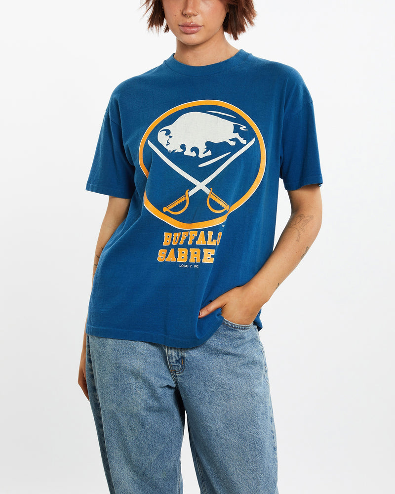 Vintage 90s NHL Buffalo Sabres Tee <br>M , The Real Deal , newtown, sydney, australia, thrift store, opshop, preloved, secondhand, sustainable, retro, antique, 70s, 80s, 90s, 2000s, 00s, fashion, clothing, streetwear, trendy, garment, style, boutique, store, shop, archive, sale, cheap, best, top