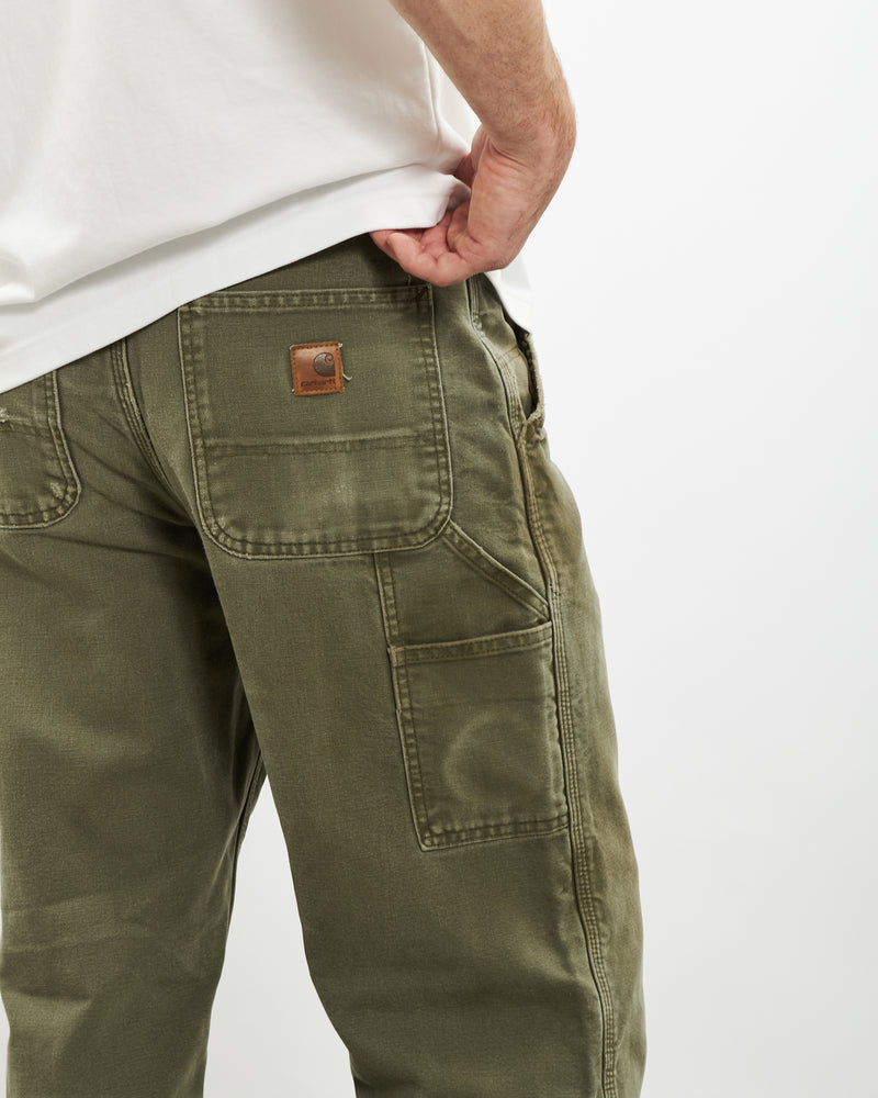 Vintage Carhartt 'Flannel Lined' Carpenter Pants <br>32" , The Real Deal , newtown, sydney, australia, thrift store, opshop, preloved, secondhand, sustainable, retro, antique, 70s, 80s, 90s, 2000s, 00s, fashion, clothing, streetwear, trendy, garment, style, boutique, store, shop, archive, sale, cheap, best, top