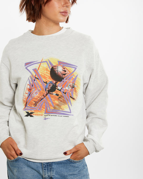 90 Reebok Basketball Sweatshirt <br>M