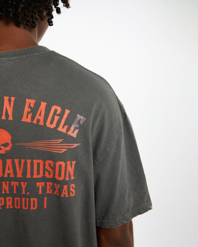 Vintage Harley Davidson Tee <br>L , The Real Deal , newtown, sydney, australia, thrift store, opshop, preloved, secondhand, sustainable, retro, antique, 70s, 80s, 90s, 2000s, 00s, fashion, clothing, streetwear, trendy, garment, style, boutique, store, shop, archive, sale, cheap, best, top