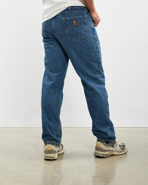 Vintage Carhartt 'Fleece Lined' Denim Jeans <br>34" , The Real Deal , newtown, sydney, australia, thrift store, opshop, preloved, secondhand, sustainable, retro, antique, 70s, 80s, 90s, 2000s, 00s, fashion, clothing, streetwear, trendy, garment, style, boutique, store, shop, archive, sale, cheap, best, top