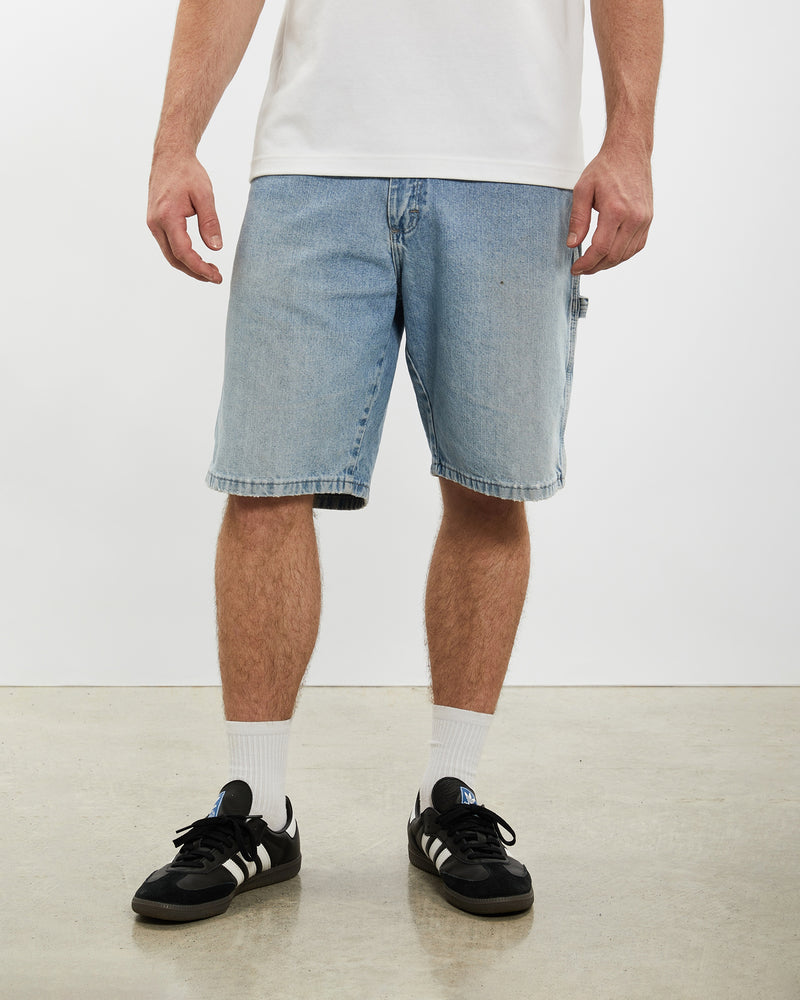 Vintage Wrangler Denim Carpenter Shorts <br>32" , The Real Deal , newtown, sydney, australia, thrift store, opshop, preloved, secondhand, sustainable, retro, antique, 70s, 80s, 90s, 2000s, 00s, fashion, clothing, streetwear, trendy, garment, style, boutique, store, shop, archive, sale, cheap, best, top
