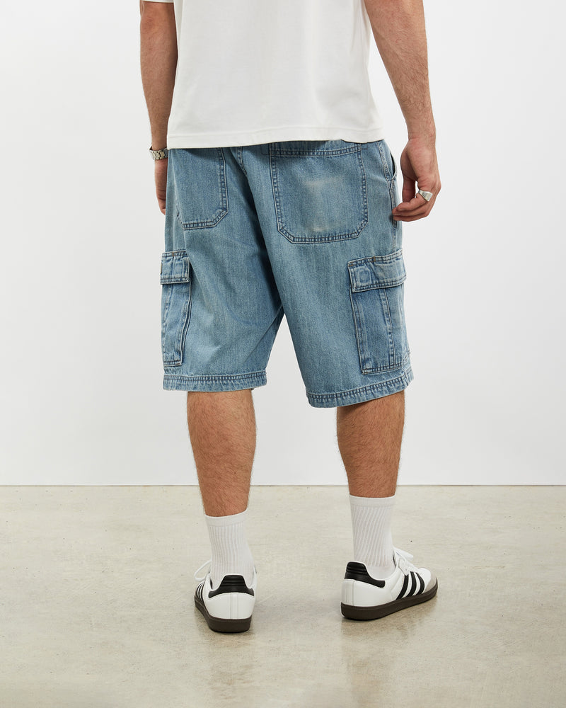 Vintage Wrangler Denim Cargo Shorts <br>34" , The Real Deal , newtown, sydney, australia, thrift store, opshop, preloved, secondhand, sustainable, retro, antique, 70s, 80s, 90s, 2000s, 00s, fashion, clothing, streetwear, trendy, garment, style, boutique, store, shop, archive, sale, cheap, best, top