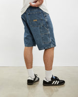Vintage Wrangler Denim Carpenter Shorts <br>32" , The Real Deal , newtown, sydney, australia, thrift store, opshop, preloved, secondhand, sustainable, retro, antique, 70s, 80s, 90s, 2000s, 00s, fashion, clothing, streetwear, trendy, garment, style, boutique, store, shop, archive, sale, cheap, best, top