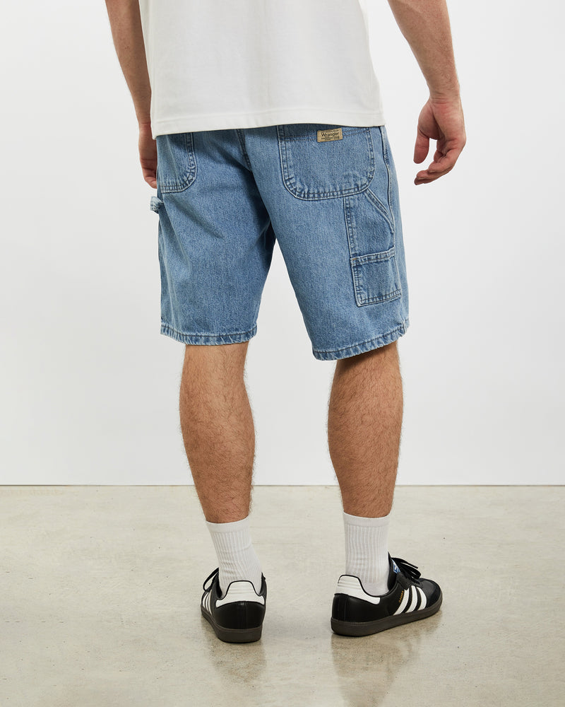 Vintage Wrangler Denim Carpenter Shorts <br>32" , The Real Deal , newtown, sydney, australia, thrift store, opshop, preloved, secondhand, sustainable, retro, antique, 70s, 80s, 90s, 2000s, 00s, fashion, clothing, streetwear, trendy, garment, style, boutique, store, shop, archive, sale, cheap, best, top