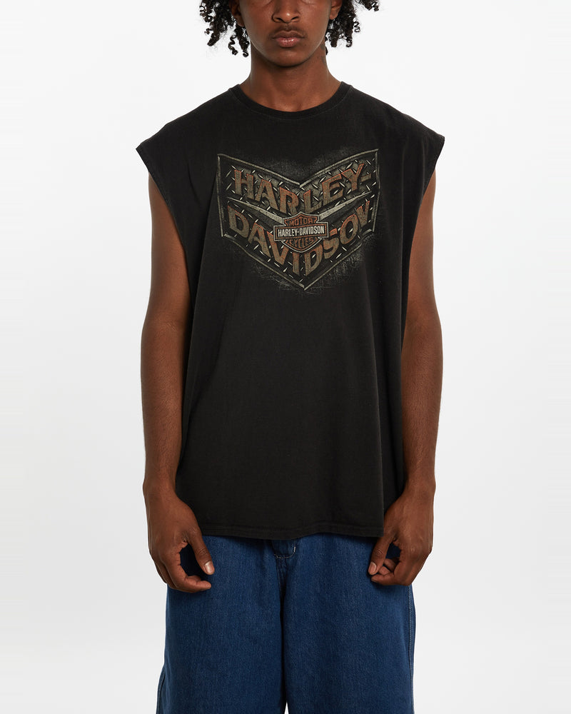 Vintage Harley Davidson Tank <br>XL , The Real Deal , newtown, sydney, australia, thrift store, opshop, preloved, secondhand, sustainable, retro, antique, 70s, 80s, 90s, 2000s, 00s, fashion, clothing, streetwear, trendy, garment, style, boutique, store, shop, archive, sale, cheap, best, top