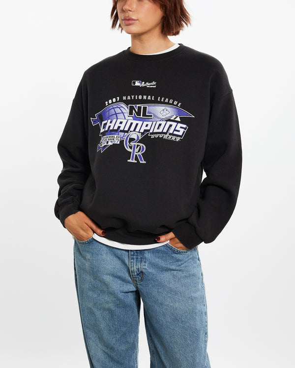 Vintage MLB Colorado Rockies Sweatshirt <br>M