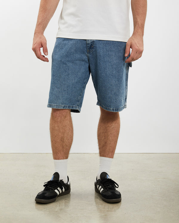 Vintage Wrangler Denim Carpenter Shorts <br>33" , The Real Deal , newtown, sydney, australia, thrift store, opshop, preloved, secondhand, sustainable, retro, antique, 70s, 80s, 90s, 2000s, 00s, fashion, clothing, streetwear, trendy, garment, style, boutique, store, shop, archive, sale, cheap, best, top