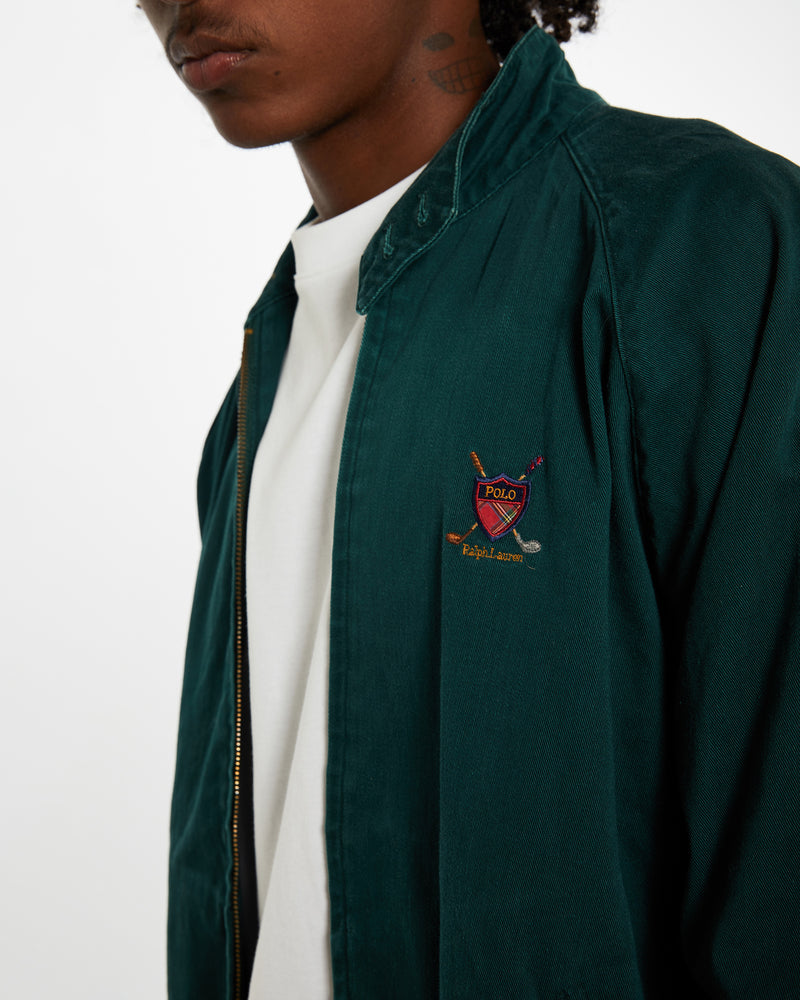 Vintage 90s Polo Ralph Lauren Harrington Jacket <br>L , The Real Deal , newtown, sydney, australia, thrift store, opshop, preloved, secondhand, sustainable, retro, antique, 70s, 80s, 90s, 2000s, 00s, fashion, clothing, streetwear, trendy, garment, style, boutique, store, shop, archive, sale, cheap, best, top
