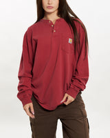 Vintage Carhartt Long Sleeve Henley Tee <br>S , The Real Deal , newtown, sydney, australia, thrift store, opshop, preloved, secondhand, sustainable, retro, antique, 70s, 80s, 90s, 2000s, 00s, fashion, clothing, streetwear, trendy, garment, style, boutique, store, shop, archive, sale, cheap, best, top