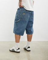 Vintage Lee Denim Carpenter Shorts <br>34" , The Real Deal , newtown, sydney, australia, thrift store, opshop, preloved, secondhand, sustainable, retro, antique, 70s, 80s, 90s, 2000s, 00s, fashion, clothing, streetwear, trendy, garment, style, boutique, store, shop, archive, sale, cheap, best, top