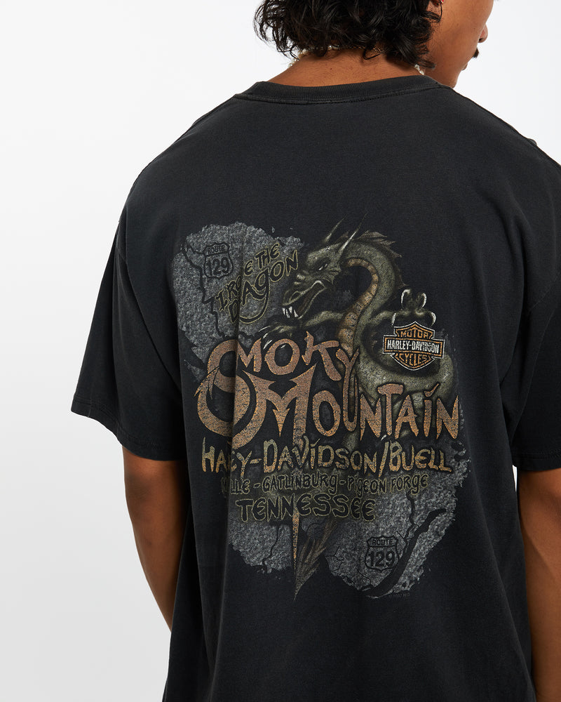 Vintage Harley Davidson Tee <br>L , The Real Deal , newtown, sydney, australia, thrift store, opshop, preloved, secondhand, sustainable, retro, antique, 70s, 80s, 90s, 2000s, 00s, fashion, clothing, streetwear, trendy, garment, style, boutique, store, shop, archive, sale, cheap, best, top