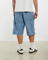 Vintage Wrangler Denim Carpenter Shorts <br>34" , The Real Deal , newtown, sydney, australia, thrift store, opshop, preloved, secondhand, sustainable, retro, antique, 70s, 80s, 90s, 2000s, 00s, fashion, clothing, streetwear, trendy, garment, style, boutique, store, shop, archive, sale, cheap, best, top