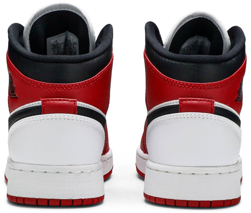 Air Jordan 1 Mid GS 'Chicago' , Nike , newtown, sydney, australia, thrift store, opshop, preloved, secondhand, sustainable, retro, antique, 70s, 80s, 90s, 2000s, 00s, fashion, clothing, streetwear, trendy, garment, style, boutique, store, shop, archive, sale, cheap, best, top