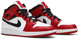 Air Jordan 1 Mid GS 'Chicago' , Nike , newtown, sydney, australia, thrift store, opshop, preloved, secondhand, sustainable, retro, antique, 70s, 80s, 90s, 2000s, 00s, fashion, clothing, streetwear, trendy, garment, style, boutique, store, shop, archive, sale, cheap, best, top