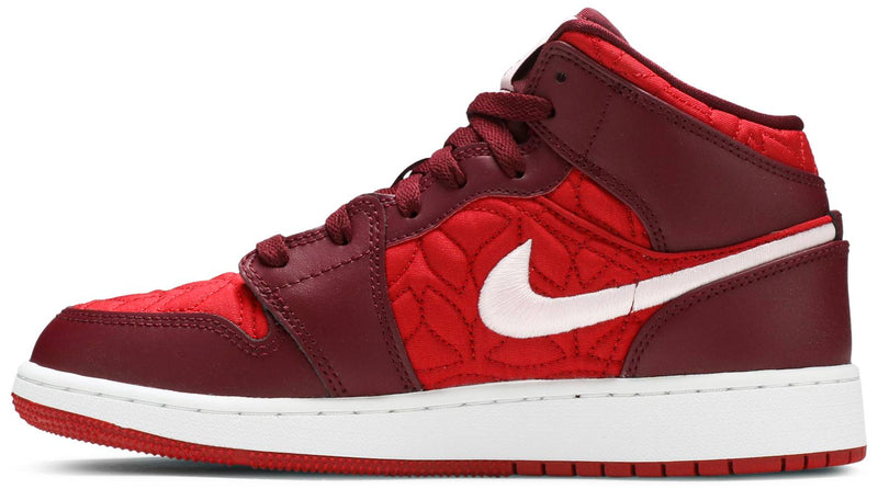 Air Jordan 1 Mid SE GS 'Red Quilted'