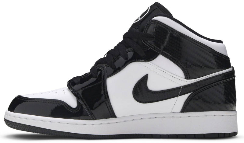 Air Jordan 1 Mid SE GS 'All Star / Carbon' , Nike , newtown, sydney, australia, thrift store, opshop, preloved, secondhand, sustainable, retro, antique, 70s, 80s, 90s, 2000s, 00s, fashion, clothing, streetwear, trendy, garment, style, boutique, store, shop, archive, sale, cheap, best, top