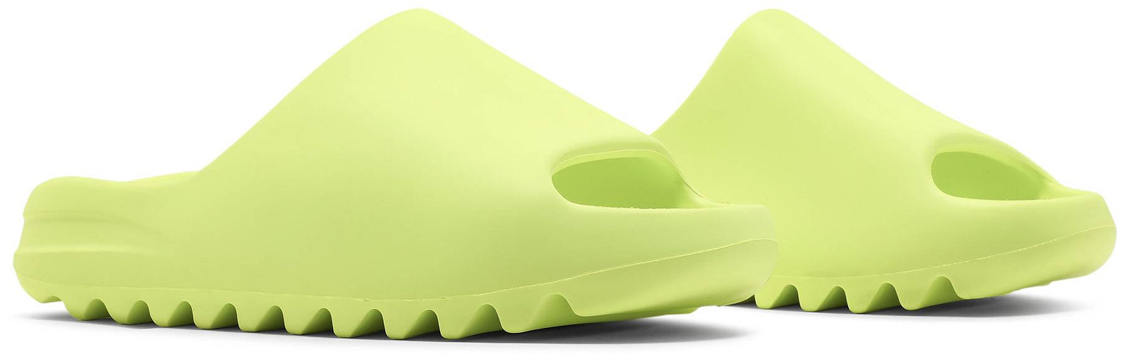 glow green yeezy slides glow in the dark