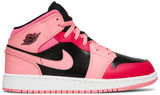 Air Jordan 1 Mid GS 'Coral Chalk' , Nike , newtown, sydney, australia, thrift store, opshop, preloved, secondhand, sustainable, retro, antique, 70s, 80s, 90s, 2000s, 00s, fashion, clothing, streetwear, trendy, garment, style, boutique, store, shop, archive, sale, cheap, best, top