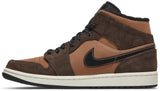 Air Jordan 1 Mid SE 'Dark Chocolate' , Nike , newtown, sydney, australia, thrift store, opshop, preloved, secondhand, sustainable, retro, antique, 70s, 80s, 90s, 2000s, 00s, fashion, clothing, streetwear, trendy, garment, style, boutique, store, shop, archive, sale, cheap, best, top