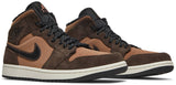 Air Jordan 1 Mid SE 'Dark Chocolate' , Nike , newtown, sydney, australia, thrift store, opshop, preloved, secondhand, sustainable, retro, antique, 70s, 80s, 90s, 2000s, 00s, fashion, clothing, streetwear, trendy, garment, style, boutique, store, shop, archive, sale, cheap, best, top