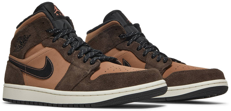 Air Jordan 1 Mid SE 'Dark Chocolate' , Nike , newtown, sydney, australia, thrift store, opshop, preloved, secondhand, sustainable, retro, antique, 70s, 80s, 90s, 2000s, 00s, fashion, clothing, streetwear, trendy, garment, style, boutique, store, shop, archive, sale, cheap, best, top