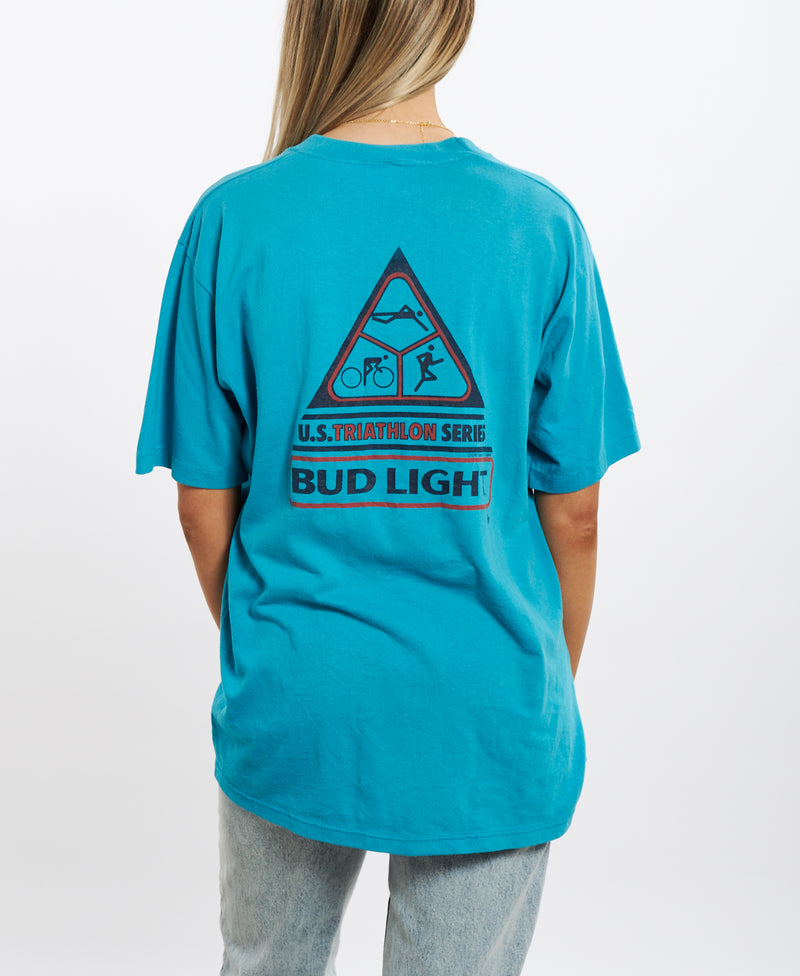 80s Bud Light 'U.S. Triathalon Series' Tee <br>M