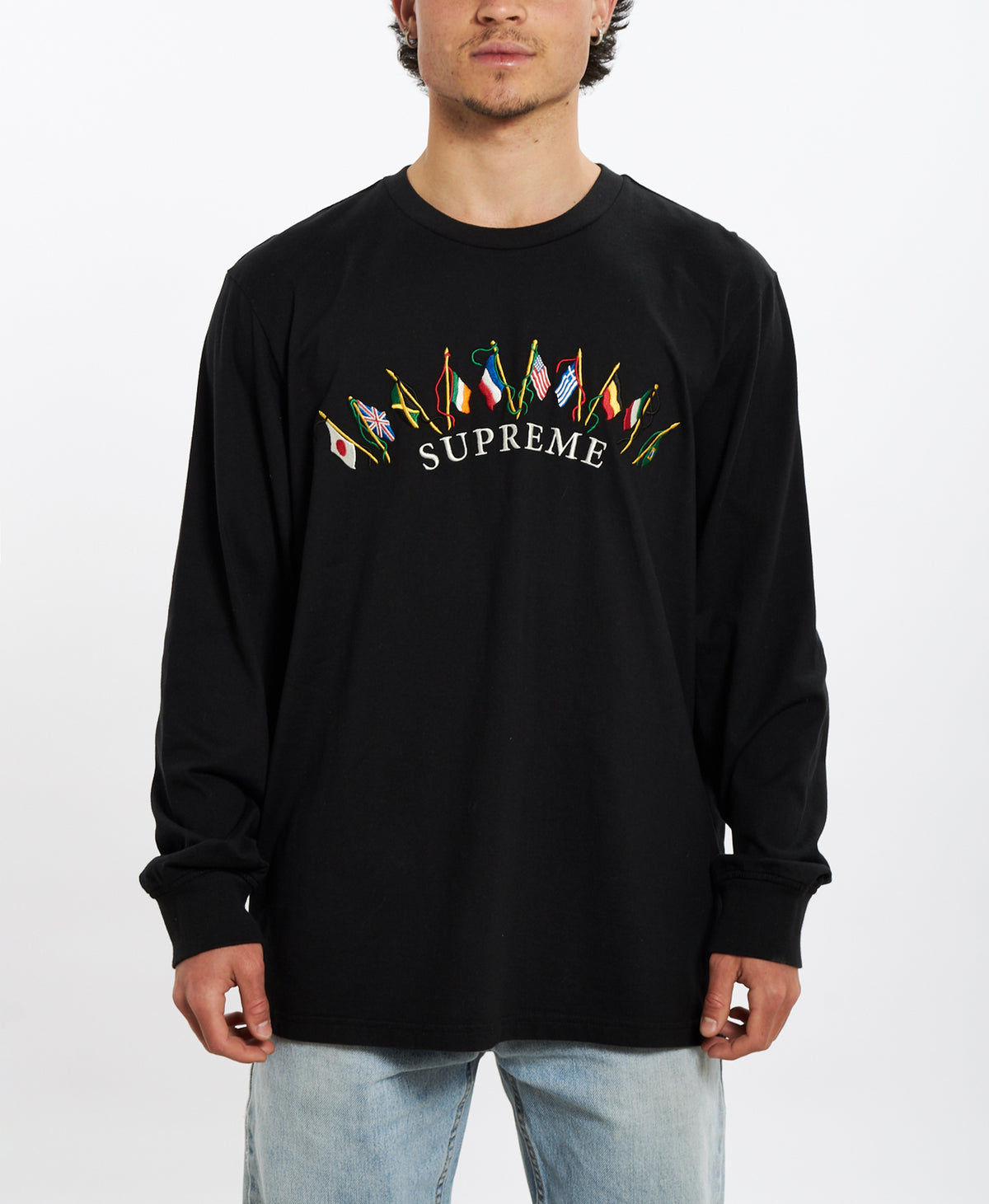 Supreme 'Flags' Long Sleeve Tee (NEW) L