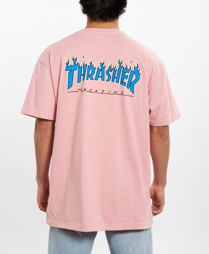 Supreme 'Thrasher - Flames' Tee <br>L , Supreme , newtown, sydney, australia, thrift store, opshop, preloved, secondhand, sustainable, retro, antique, 70s, 80s, 90s, 2000s, 00s, fashion, clothing, streetwear, trendy, garment, style, boutique, store, shop, archive, sale, cheap, best, top