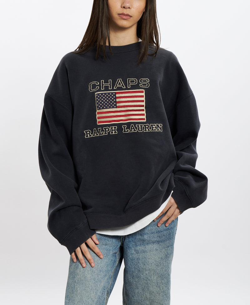 Vintage 90s Chaps Ralph Lauren Sweatshirt <br>S , The Real Deal , newtown, sydney, australia, thrift store, opshop, preloved, secondhand, sustainable, retro, antique, 70s, 80s, 90s, 2000s, 00s, fashion, clothing, streetwear, trendy, garment, style, boutique, store, shop, archive, sale, cheap, best, top