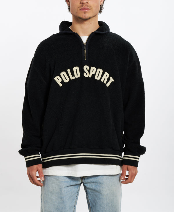 90s Polo Sport Quarter Zip Sweatshirt <br>L