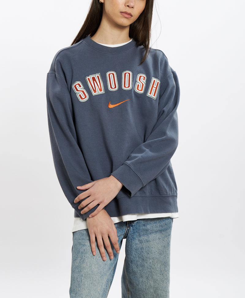 Vintage Nike 'Swoosh' Sweatshirt <br>XS , Nike , newtown, sydney, australia, thrift store, opshop, preloved, secondhand, sustainable, retro, antique, 70s, 80s, 90s, 2000s, 00s, fashion, clothing, streetwear, trendy, garment, style, boutique, store, shop, archive, sale, cheap, best, top
