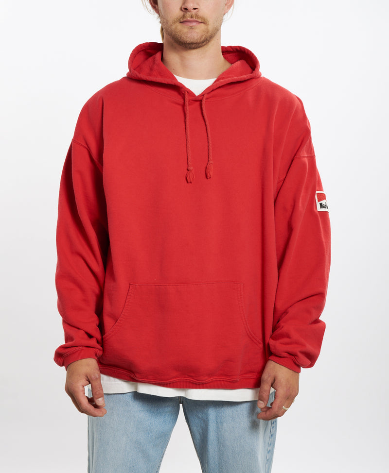 Vintage 90s Marlboro Cigarettes Hooded Sweatshirt <br>XL , The Real Deal , newtown, sydney, australia, thrift store, opshop, preloved, secondhand, sustainable, retro, antique, 70s, 80s, 90s, 2000s, 00s, fashion, clothing, streetwear, trendy, garment, style, boutique, store, shop, archive, sale, cheap, best, top