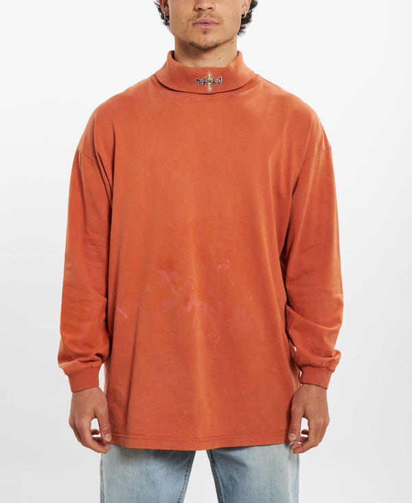 90s Mambo Turtle Neck Long Sleeve Tee <br>L