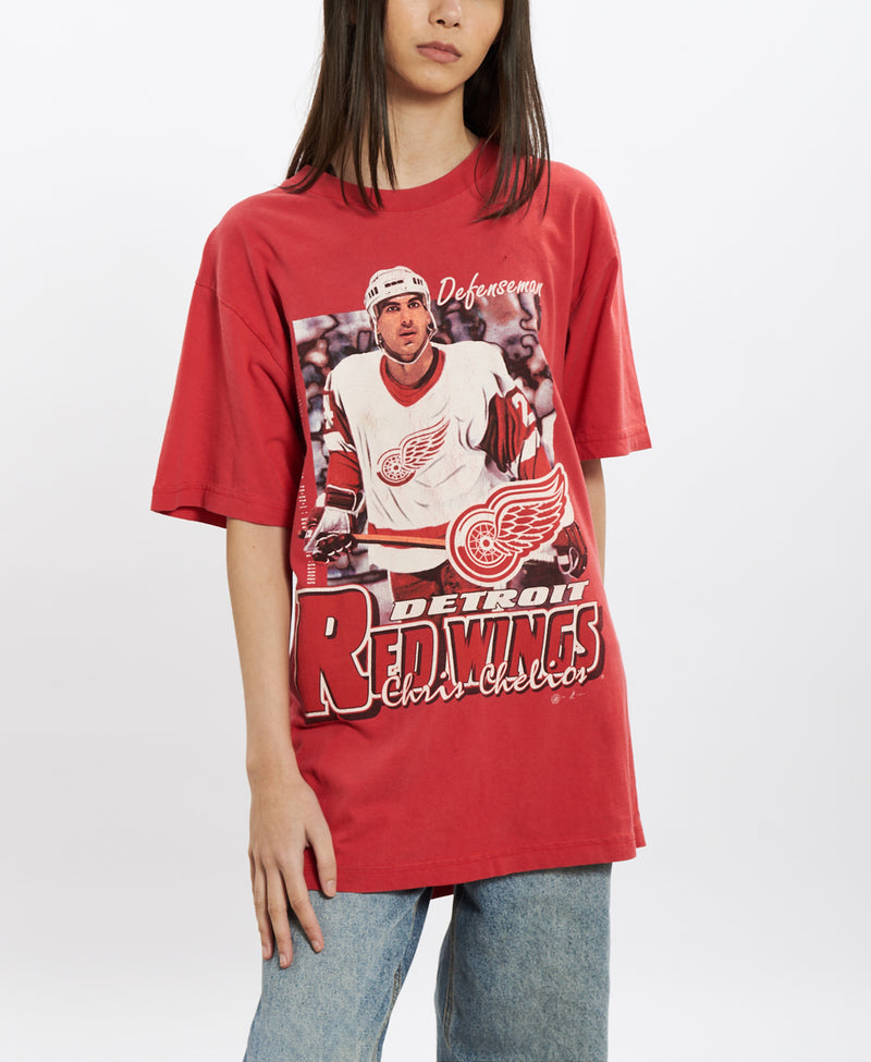 90s Detroit Red Wings Tee <br>M