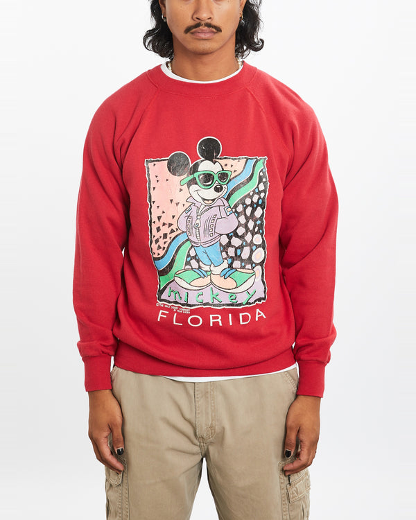 80s Disney Mickey Mouse Florida Sweatshirt <br>M
