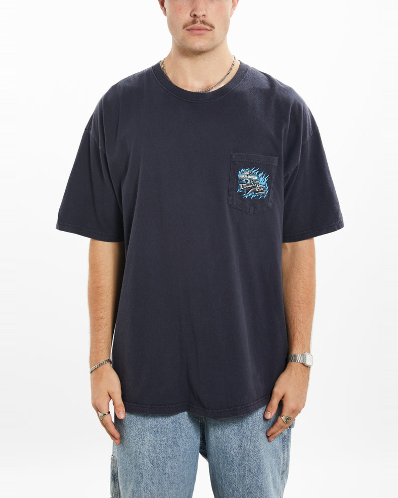 Vintage Harley Davidson Tee <br>XL , The Real Deal , newtown, sydney, australia, thrift store, opshop, preloved, secondhand, sustainable, retro, antique, 70s, 80s, 90s, 2000s, 00s, fashion, clothing, streetwear, trendy, garment, style, boutique, store, shop, archive, sale, cheap, best, top