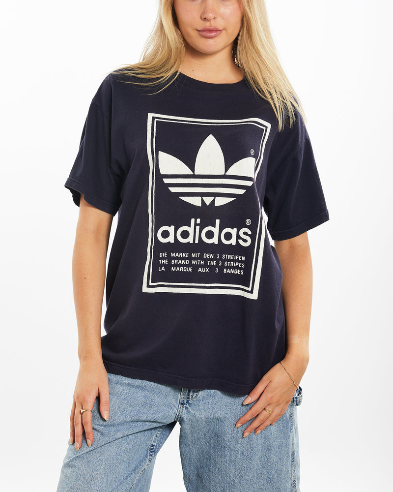 Vintage 90s Adidas Tee <br>M , The Real Deal , newtown, sydney, australia, thrift store, opshop, preloved, secondhand, sustainable, retro, antique, 70s, 80s, 90s, 2000s, 00s, fashion, clothing, streetwear, trendy, garment, style, boutique, store, shop, archive, sale, cheap, best, top