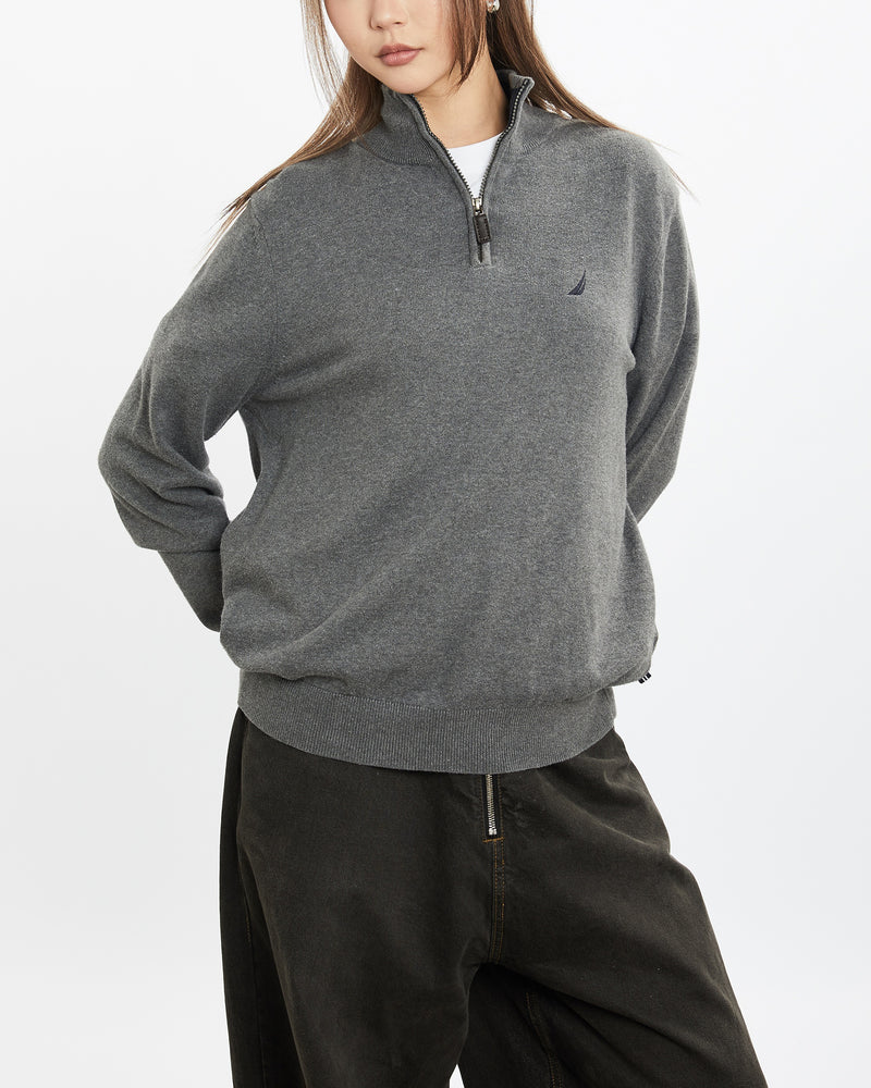 Vintage Nautica Quarter Zip Sweater <br>S , The Real Deal , newtown, sydney, australia, thrift store, opshop, preloved, secondhand, sustainable, retro, antique, 70s, 80s, 90s, 2000s, 00s, fashion, clothing, streetwear, trendy, garment, style, boutique, store, shop, archive, sale, cheap, best, top
