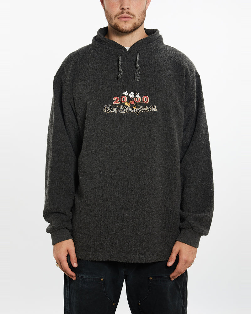 Vintage Walt Disney World Mock Neck Sweatshirt <br>XL , The Real Deal , newtown, sydney, australia, thrift store, opshop, preloved, secondhand, sustainable, retro, antique, 70s, 80s, 90s, 2000s, 00s, fashion, clothing, streetwear, trendy, garment, style, boutique, store, shop, archive, sale, cheap, best, top
