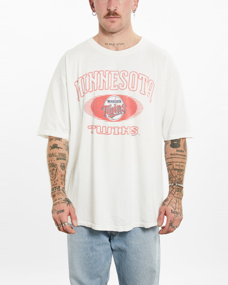 Vintage MLB Minnesota Twins Tee <br>L , The Real Deal , newtown, sydney, australia, thrift store, opshop, preloved, secondhand, sustainable, retro, antique, 70s, 80s, 90s, 2000s, 00s, fashion, clothing, streetwear, trendy, garment, style, boutique, store, shop, archive, sale, cheap, best, top