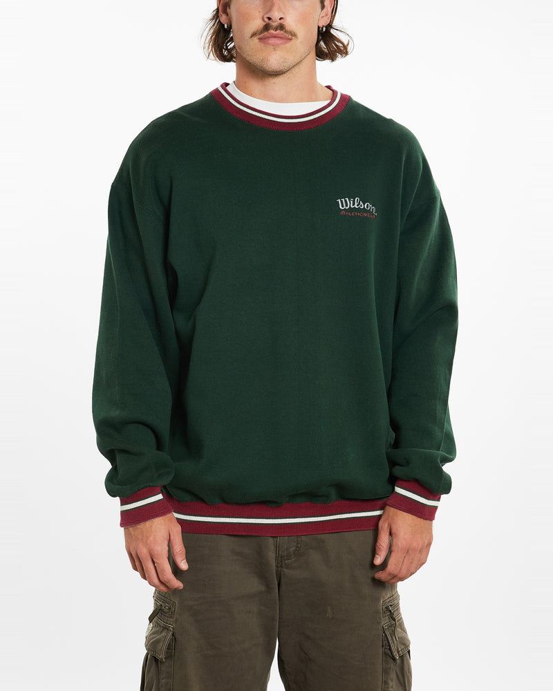 Vintage 90s Wilson Sweatshirt <br>XXL , The Real Deal , newtown, sydney, australia, thrift store, opshop, preloved, secondhand, sustainable, retro, antique, 70s, 80s, 90s, 2000s, 00s, fashion, clothing, streetwear, trendy, garment, style, boutique, store, shop, archive, sale, cheap, best, top