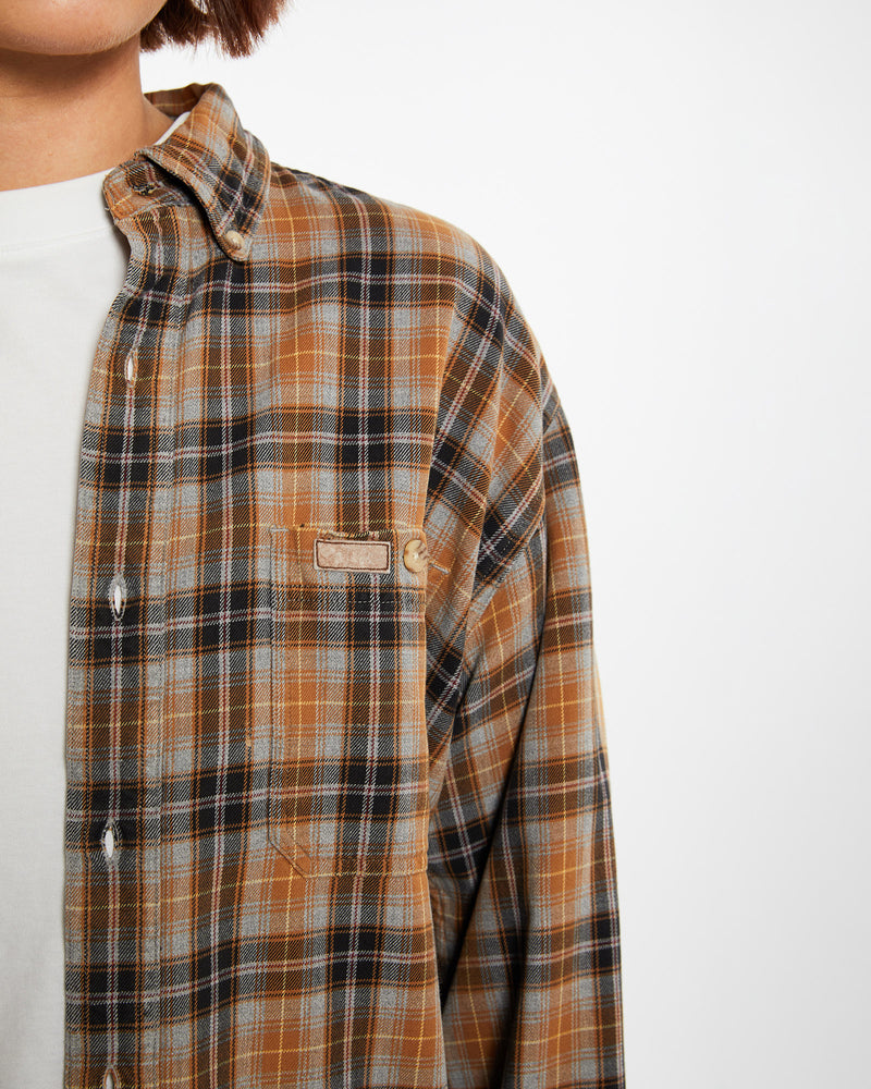 Vintage Carhartt Button Up Shirt <br>M , The Real Deal , newtown, sydney, australia, thrift store, opshop, preloved, secondhand, sustainable, retro, antique, 70s, 80s, 90s, 2000s, 00s, fashion, clothing, streetwear, trendy, garment, style, boutique, store, shop, archive, sale, cheap, best, top