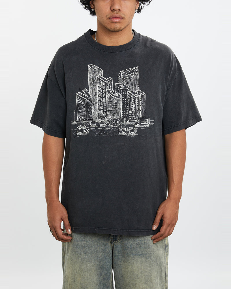 Vintage 90s Volcom Stone Skate Tee <br>L , The Real Deal , newtown, sydney, australia, thrift store, opshop, preloved, secondhand, sustainable, retro, antique, 70s, 80s, 90s, 2000s, 00s, fashion, clothing, streetwear, trendy, garment, style, boutique, store, shop, archive, sale, cheap, best, top