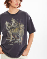 Vintage 1996 Wolf Wildlife Tee <br>M , The Real Deal , newtown, sydney, australia, thrift store, opshop, preloved, secondhand, sustainable, retro, antique, 70s, 80s, 90s, 2000s, 00s, fashion, clothing, streetwear, trendy, garment, style, boutique, store, shop, archive, sale, cheap, best, top