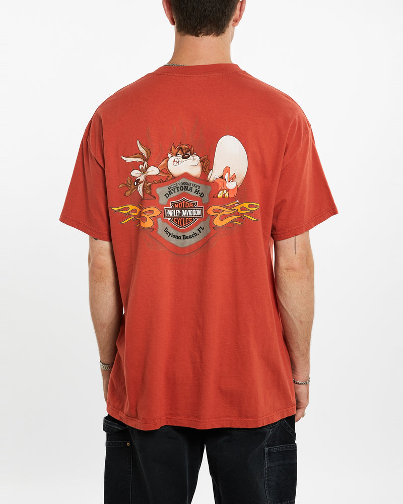 Vintage Harley Davidson x Looney Tunes Tee <br>XL , The Real Deal , newtown, sydney, australia, thrift store, opshop, preloved, secondhand, sustainable, retro, antique, 70s, 80s, 90s, 2000s, 00s, fashion, clothing, streetwear, trendy, garment, style, boutique, store, shop, archive, sale, cheap, best, top