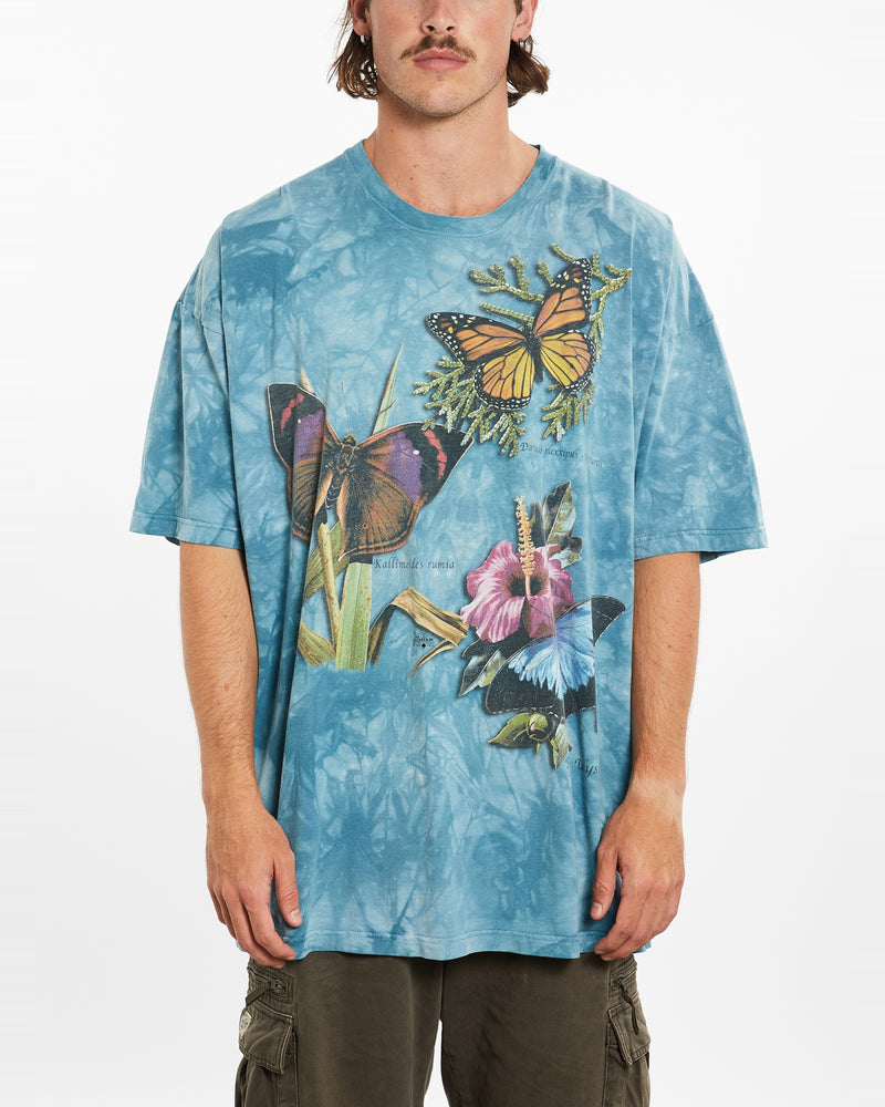Vintage Tie Dye Butterfly Wildlife Tee <br>XXXL , The Real Deal , newtown, sydney, australia, thrift store, opshop, preloved, secondhand, sustainable, retro, antique, 70s, 80s, 90s, 2000s, 00s, fashion, clothing, streetwear, trendy, garment, style, boutique, store, shop, archive, sale, cheap, best, top