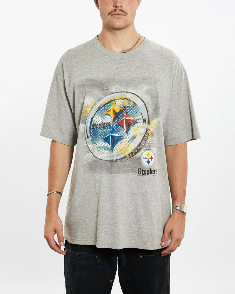 Vintage NFL Pittsburgh Steelers Tee <br>XL , The Real Deal , newtown, sydney, australia, thrift store, opshop, preloved, secondhand, sustainable, retro, antique, 70s, 80s, 90s, 2000s, 00s, fashion, clothing, streetwear, trendy, garment, style, boutique, store, shop, archive, sale, cheap, best, top