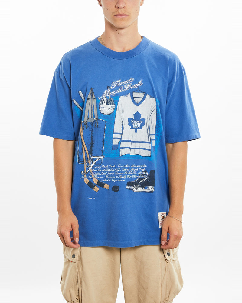 Vintage 1992 NHL Toronto Maple Leafs Tee <br>L , The Real Deal , newtown, sydney, australia, thrift store, opshop, preloved, secondhand, sustainable, retro, antique, 70s, 80s, 90s, 2000s, 00s, fashion, clothing, streetwear, trendy, garment, style, boutique, store, shop, archive, sale, cheap, best, top
